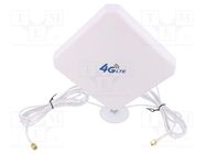 Antenna; LTE; 20dBi; for wall mounting; 50Ω; -40÷85°C; male,SMA SR PASSIVES