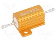 Resistor: wire-wound; with heatsink; 3.3kΩ; 25W; ±5%; 30ppm/°C SR PASSIVES