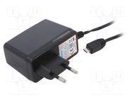 Power supply: switching; mains,plug; 5VDC; 3A; 15W; Plug: EU; 78% AIMTEC