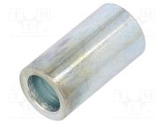 Spacer sleeve; 30mm; cylindrical; steel; zinc; Out.diam: 16mm 