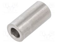 Spacer sleeve; 20mm; cylindrical; stainless steel; Out.diam: 10mm 