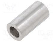 Spacer sleeve; 20mm; cylindrical; stainless steel; Out.diam: 10mm DREMEC