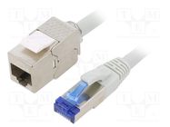 Extender RJ45; S/FTP; 6a; stranded; Cu; LSZH; grey; 7.5m; 26AWG LOGILINK