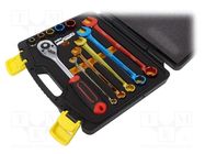 Wrenches set; socket spanner,combination spanner; 12pcs. C.K