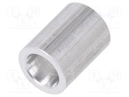 Spacer sleeve; 16mm; cylindrical; aluminium; Out.diam: 12mm 