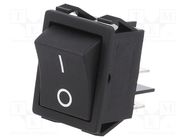 ROCKER; SPST-NO x2; Pos: 2; ON-OFF; 16A/250VAC; black; 20mΩ E-SWITCH