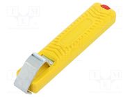 Stripping tool; Øcable: 8÷28mm; Wire: round; Tool length: 132mm JOKARI