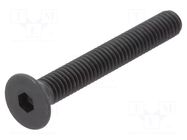 Screw; M4x30; Head: countersunk; hex key; HEX 2.5mm; steel BOSSARD