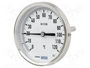 Meter: temperature; analogue,bimetal; 0÷100°C; Probe l: 63mm; A52 WIKA