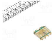 LED; SMD; 1616; orange/green/blue; 1.6x1.6x0.35mm; 120°; 20mA 