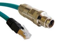 SENSOR CORD, 8P RJ45 PLUG-M12 PLUG, 30FT