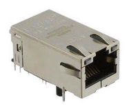 RJ45 JACK, R/A, 8P8C, 1PORT, SHLD