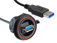 USB CBL, 3.0 SEALED A RCPT-PLUG, 19.7"