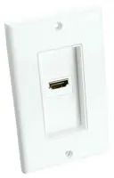 HDMI WALL PLATE, SINGLE, 0.5A, 300VDC