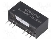 Converter: DC/DC; 5/6W; Uin: 18÷75V; Uout: 15VDC; Iout: 400mA; SIP8 