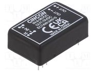 Converter: DC/DC; 10W; Uin: 9÷36V; Uout: 15VDC; Iout: 666mA; DIP24 CINCON