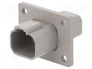 Connector: wire-wire; plug; male; PX0; for panel mounting; PIN: 4 