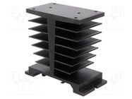 Heatsink: extruded; H; black; L: 106mm; W: 50mm; H: 96mm; aluminium RELPOL