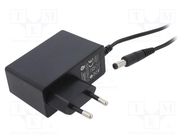 Power supply: switching; mains,plug; 12VDC; 2A; 24W; Plug: EU; 86.2% POS