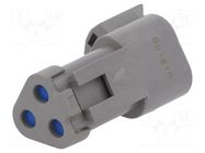 Connector: wire-wire; terminator; PX0; PIN: 3; IP68; grey BULGIN