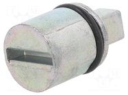 Insert for lock; cast zinc; 27mm; for enclosures; AE,BG,EB RITTAL