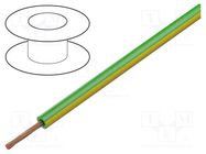 Wire; Silivolt®-1V; 1x1mm2; stranded; Cu; silicone; yellow-green 