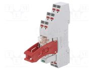 Relay: interface; SPDT; Ucoil: 230VAC; 16A; 16A/250VAC; 16A/24VDC RELPOL