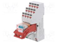 Relay: interface; DPDT; Ucoil: 24VDC; 12A; 12A/250VAC; 12A/24VDC RELPOL