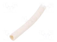Spiral wrapping; ØBundle : 10÷100mm; PE-FR,polyetylene; white HELLERMANNTYTON