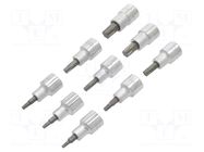 Wrench-set; Torx® socket,socket spanner; 1/2"; 9pcs. STANLEY