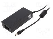 Power supply: switching; 12VDC; 5.41A; Out: 5,5/2,5; 65W; 90÷264VAC XP POWER