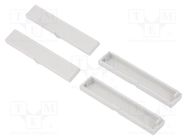 Terminals cover; light grey; UL94V-0; ABS; 4pcs. 