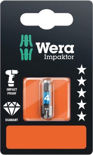 840/1 IMP DC SB Impaktor bits, 1 x 4.0x25, Wera