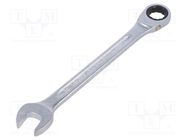 Wrench; combination spanner,with ratchet; 15mm; L: 202mm STAHLWILLE