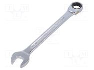 Wrench; combination spanner,with ratchet; 17mm; L: 229mm STAHLWILLE