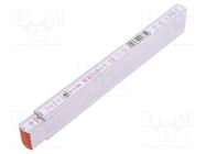 Folding ruler; L: 2m; Width: 17mm; Class: III; white 