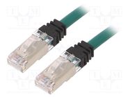 Patch cord; S/FTP,TX6A™ 10Gig; 6a; stranded; Cu; LSZH; green; 1m PANDUIT