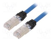 Patch cord; S/FTP,TX6A™ 10Gig; 6a; stranded; Cu; LSZH; blue; 2m PANDUIT