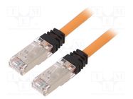 Patch cord; S/FTP,TX6A™ 10Gig; 6a; stranded; Cu; LSZH; orange; 2m PANDUIT