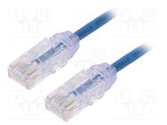 Patch cord; TX6-28™,U/UTP; 6; stranded; Cu; LSZH; blue; 2m; 28AWG PANDUIT