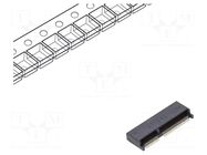 Connector: M.2 (NGFF); horizontal; SMT; gold flash; PIN: 67; 0.5A ATTEND