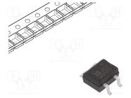 Bridge rectifier: single-phase; Urmax: 1kV; If: 0.8A; Ifsm: 30A; MBS DIODES INCORPORATED