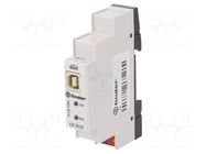 KNX-USB interface; for DIN rail mounting; 30VDC; IP40; -5÷45°C FINDER