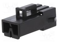 Connector: automotive; plug; female; JPT; for cable; PIN: 2; black TE Connectivity