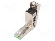 Connector: RJ45; plug; PIN: 8; gold-plated; 8p8c; for cable; IDC PHOENIX CONTACT