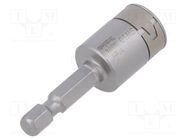 Screwdriver bit; 6-angles socket; Socket: HEX 10mm WERA