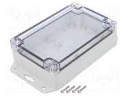 Enclosure: multipurpose; X: 100mm; Y: 150mm; Z: 45mm; ZP; light grey KRADEX