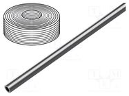 Pneumatic tubing; -0.95÷10bar; PUN-H; Tube in.diam: 7mm; silver 