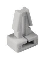 CABLE TIE MOUNT, WHITE, PUSH BARB, PK100