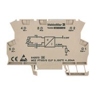 Temperature transducer, 2-/3-wire connection technology, Output current loop powered, Tension-clamp connection, Output : 4-20 mA Weidmuller